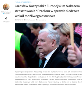 Europejski nakaz aresztowania dla Jarosława Kaczyńskiego - J. Kaczyński